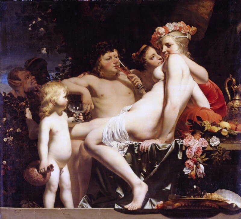 Bacchus mit zwei Nymphen und Amor (van Everdingen 1660)