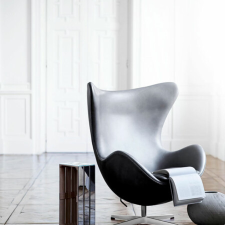 Egg Chair, Entwurf Arne Jacobsen 1958 - Ausführung Anilin-Leder