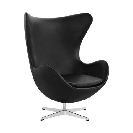 Egg Chair, Entwurf Arne Jacobsen 1958 - Ausführung Anilin-Leder