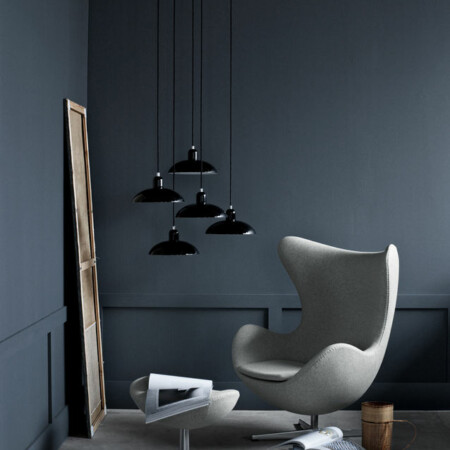 Eggchair, Entwurf Arne Jacobsen 1956 - Ausführung Kaschmirbezug