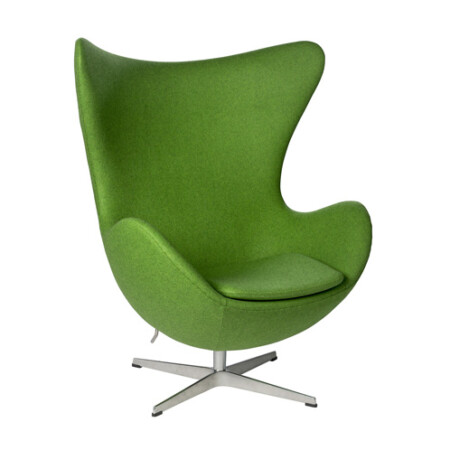 Eggchair, Entwurf Arne Jacobsen 1956 - Ausführung Kaschmirbezug