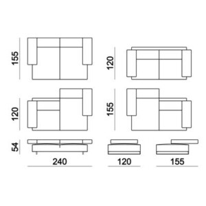 Breite 240cm